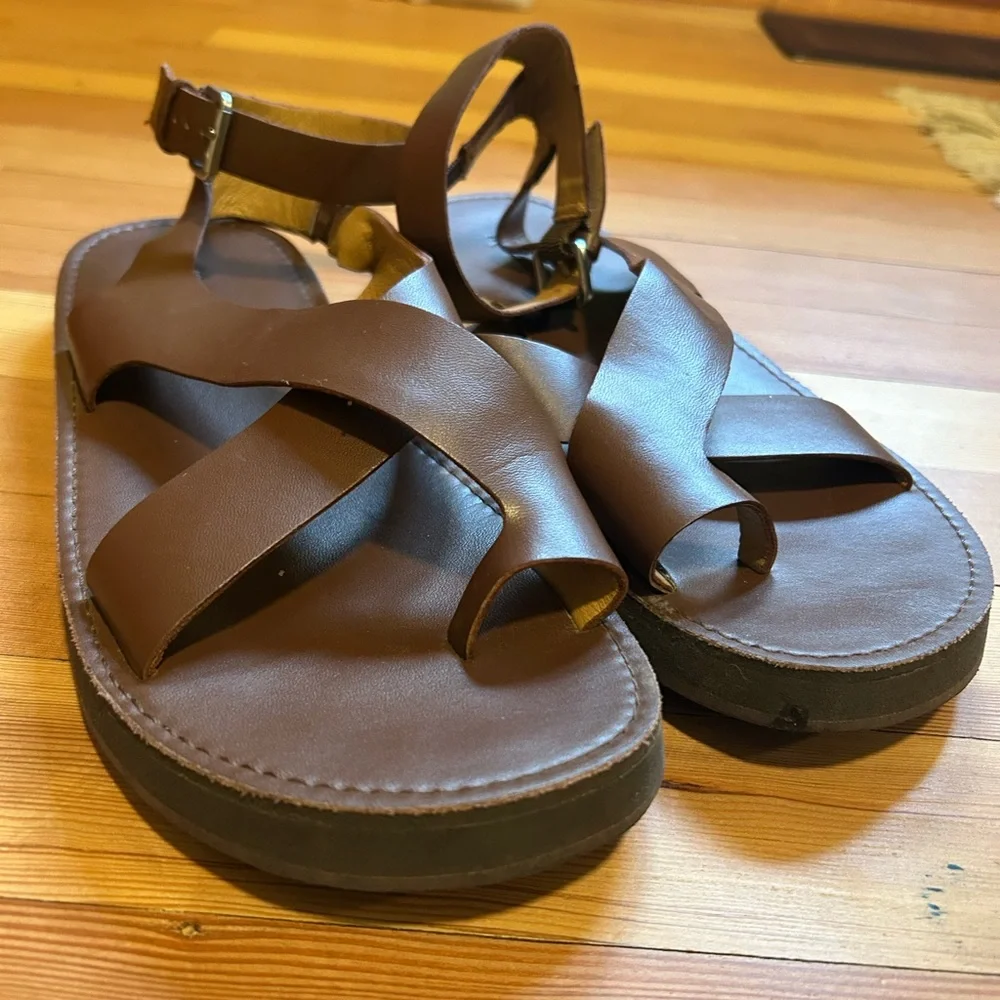 Madewell Natasha Platfom Sandal in Dark Coffee - Picture 6 of 8